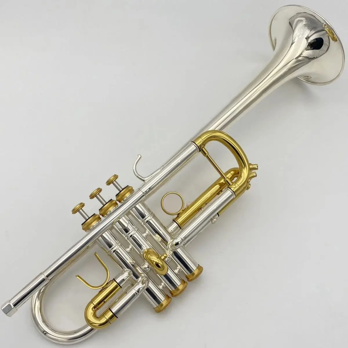 

High-end silver-plated gold-plated c-key professional trumpet instrument beginners to play exam-level brass trumpet instrument