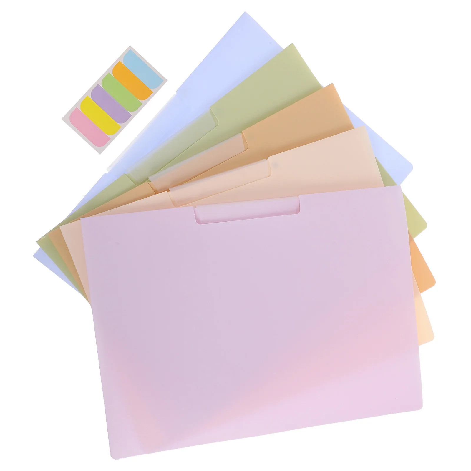 

5Pcs A4 File Folders with Swing Clip Slide Locking Report Covers Letter Size Document Organizer for Business Presentations and