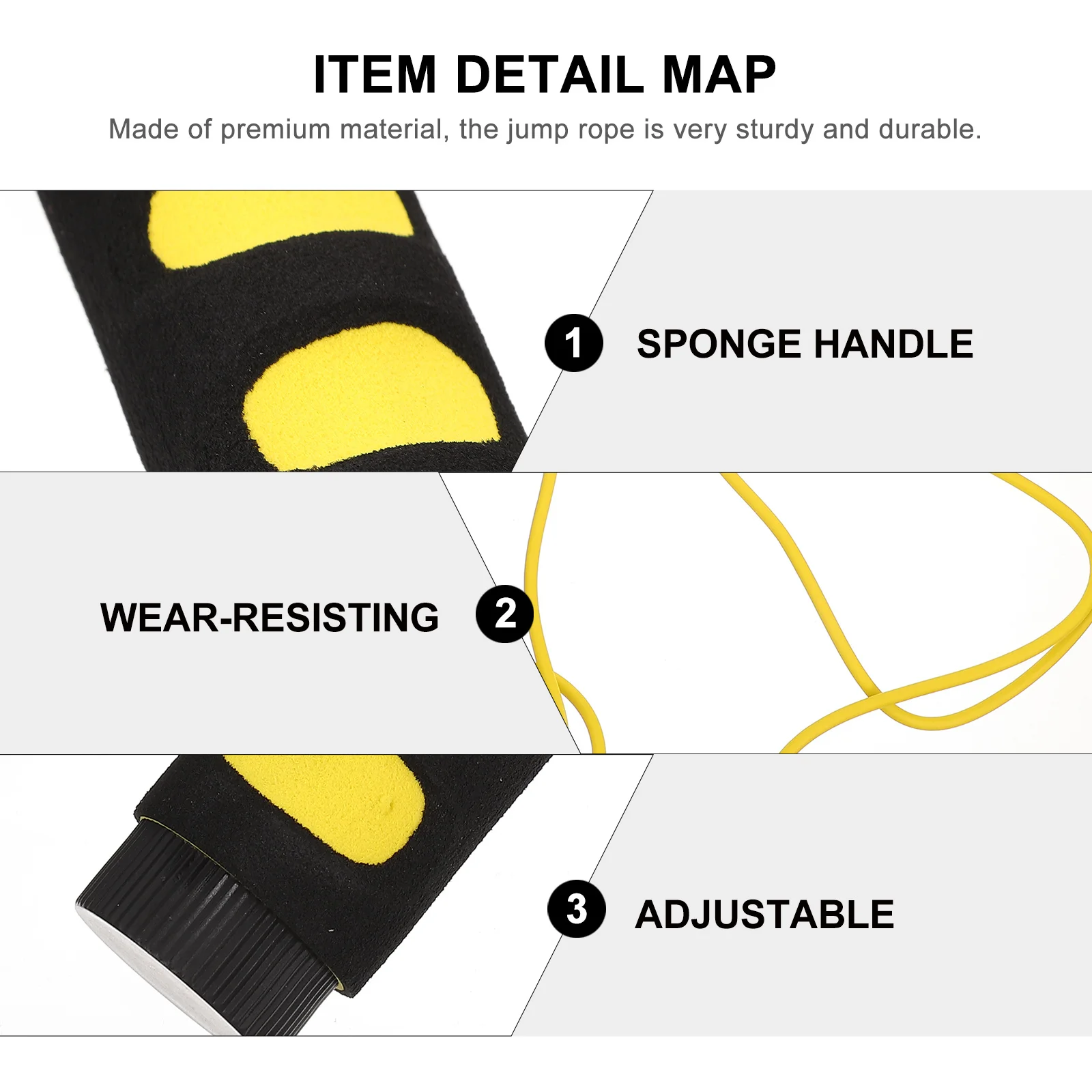 

Sensory Training Jump Rope Durable Anti-Slip Handle Fitness Equipment for Kindergarten Jumping Exercise Jump Rope