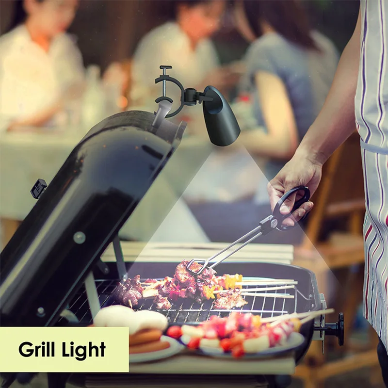 Portable Grill Bbq Lights Led Smart Touch Lighting Heat Resistant Waterproof Camping Night Equipment Lamp Bbq Camp Accessories