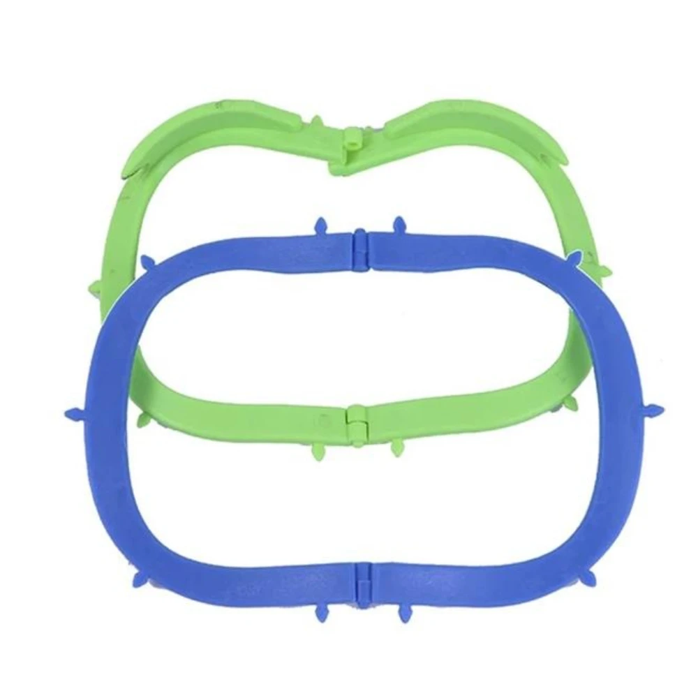 8Pcs Dental Foldable Frame Plastic Rubber Dam Sheets Bracket for Dental Oral Barrier Tools
