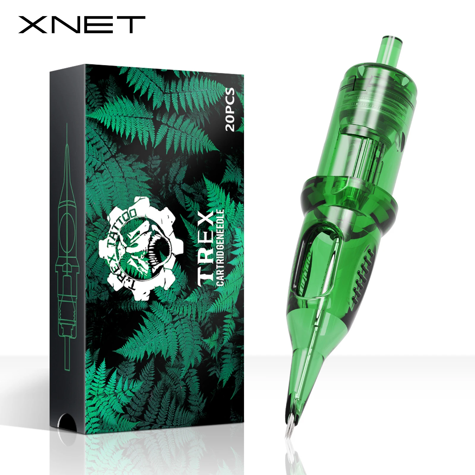 

XNET Trex Tattoo Cartridge Needles 20pcs RL/RM Disposable Sterilized Safety Tattoo Needle Eyelinver Lips Eyebrows For Tattoo Pen