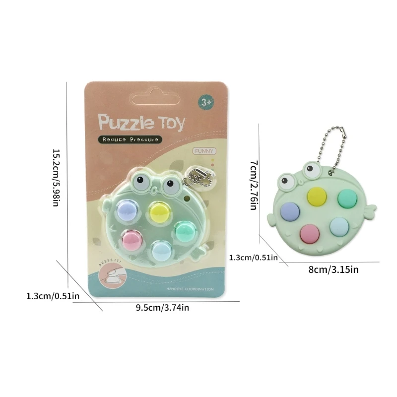 2 Pcs Fish Mochi Keychain Toy Toy Mini Gadget Keychain Bubble Pressing Toy Superrr Soft Office Decompression A2UB