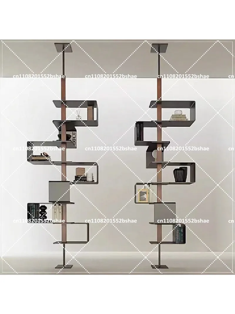 Minimalist Rotating Bookshelf, Modern Storage Rack, Simple Shelves for Wine and Books, Space-Saving Organizer