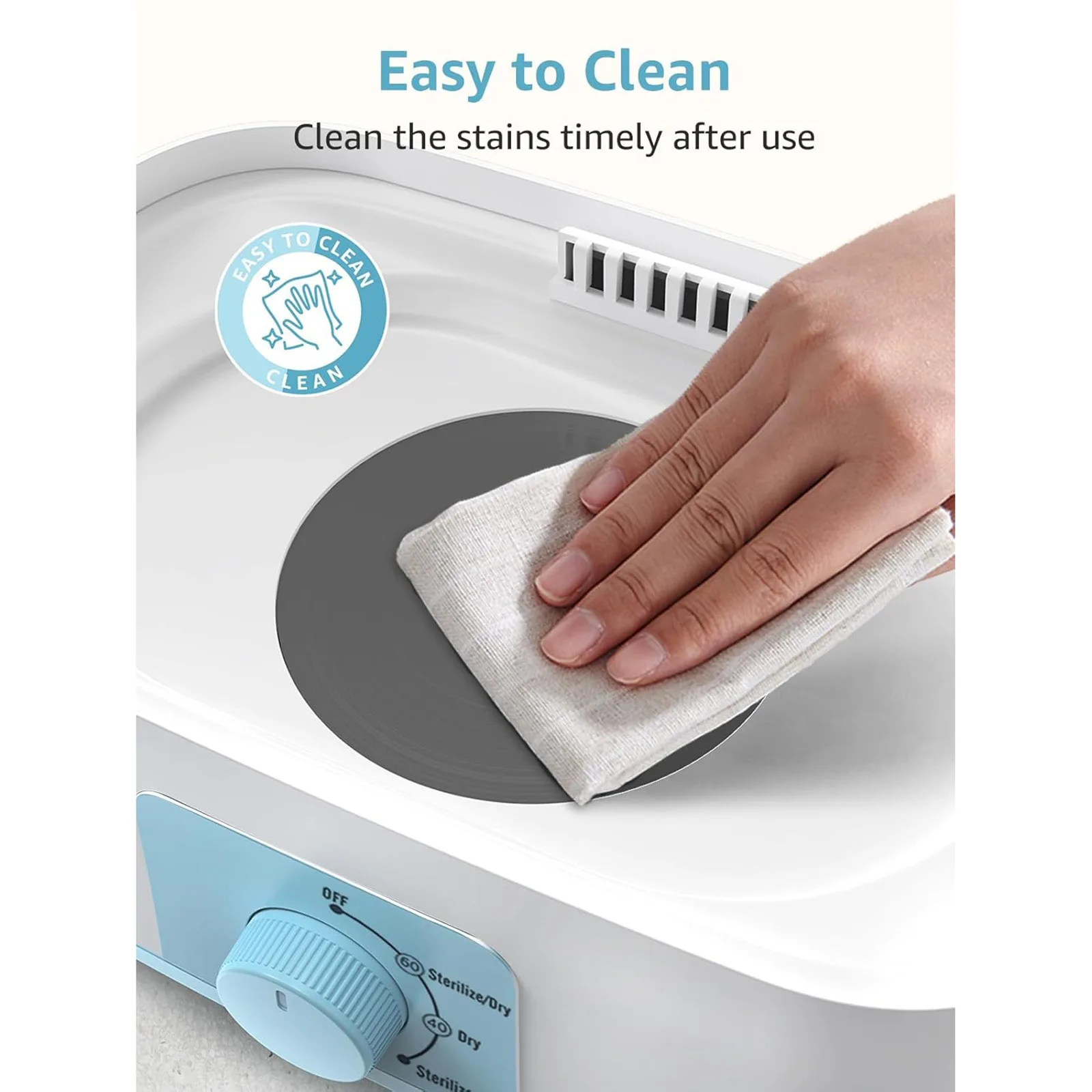 Baby Electric Steam Sanitizer ขวดนมทารกแรกเกิดเครื่องฆ่าเชื้อเครื่องเป่าเครื่องทําความร้อนกล่องขนาดใหญ่ Steamer การฆ่าเชื้อที่อุณหภูมิสูง