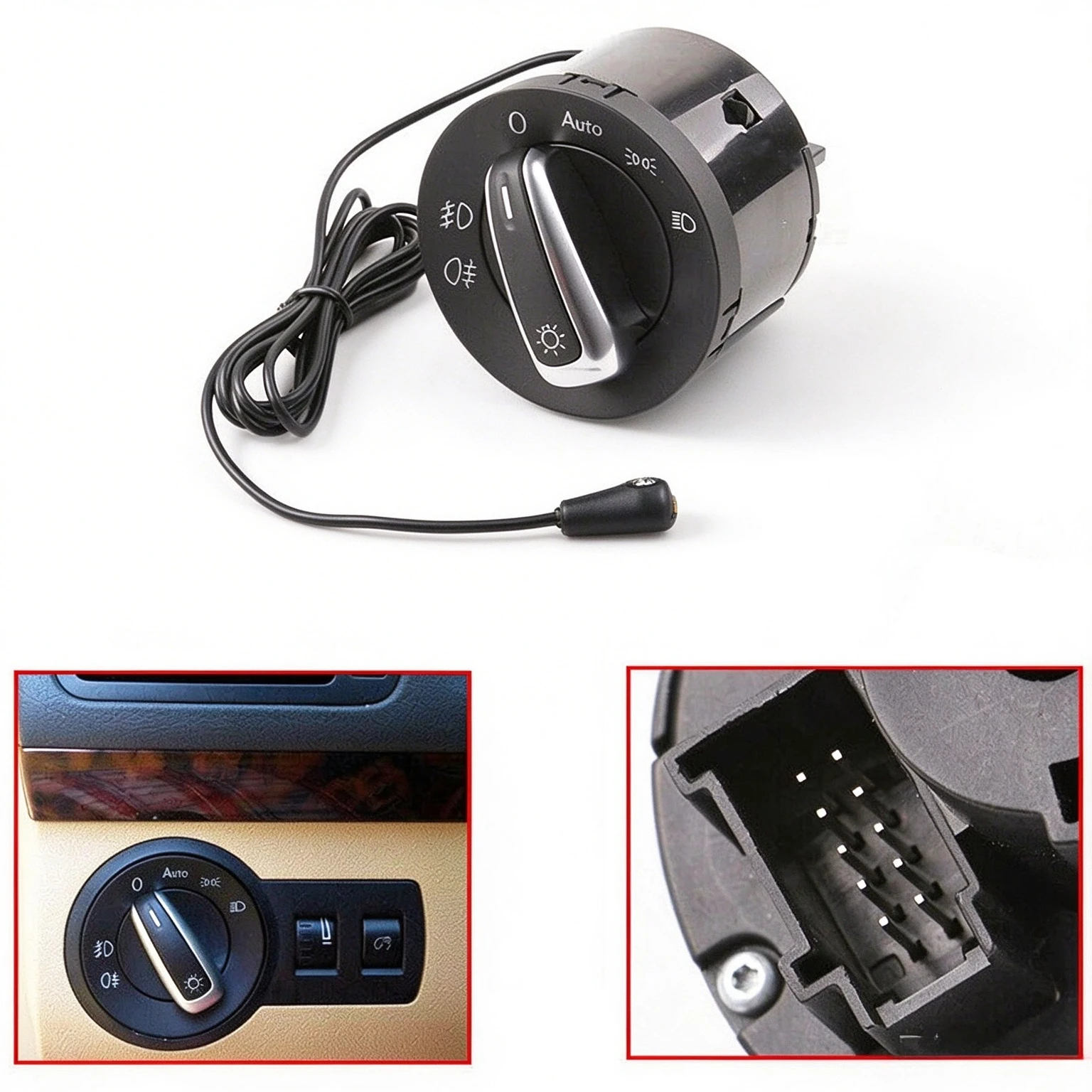 5ND941431B 5ND941431 AUTO Headlight Switch With Sensor Module For VW Golf plus Jetta MK5 MK6 Scirocco Amarok Caddy