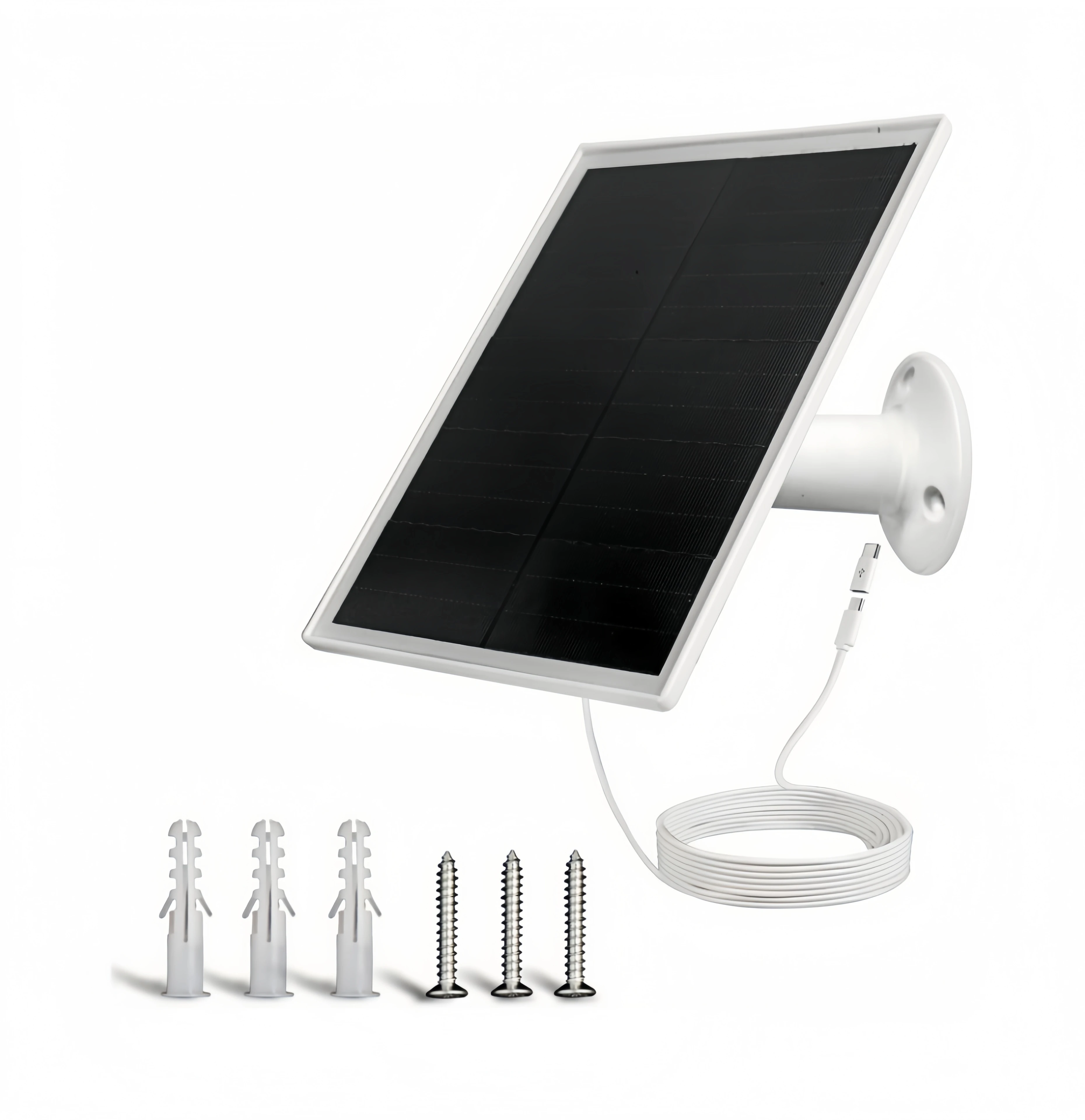 Solar APH-P40 6W Flexible Solar Panel Charger Micro USB/USB-C Port DC 5V IP65 Waterproof Outdoor Rechargeable Battery