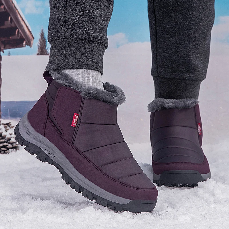 

Fashionable Retro Warm Snow Boots Comfortable Outdoor All-Match Casual Shoes for Parents New Arrival Versatile Walking Shoes
