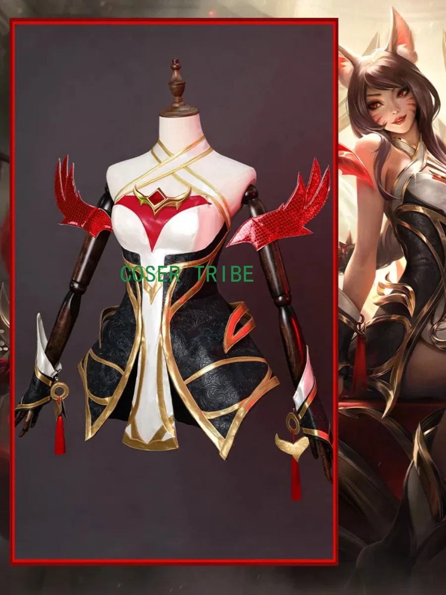 Lol Ahri Hall Of Fame A Legend Of The Temple Women Cosplay Costume Cos Game Anime Party Uniform Hallowen Play Role Clothes