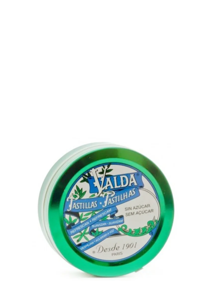 Valda sugar-free caramels mint flavor 50 units-Valda pastilla-caramel refresh, soften, clear and clarify the voice