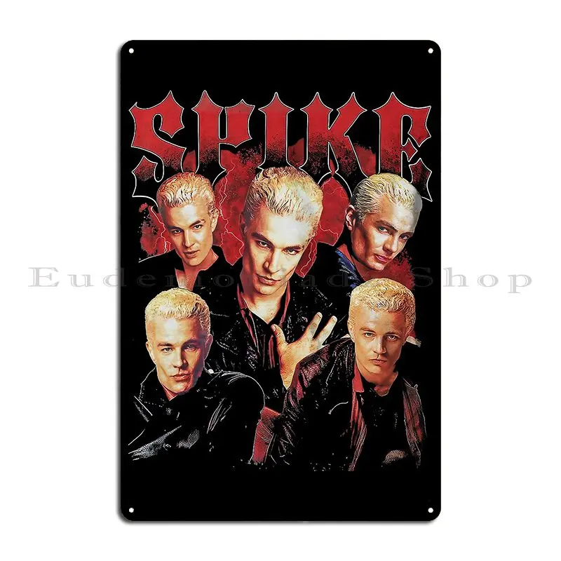 Vintage Buffy Vampire Spike Metal Sign Wall Cave Iron Club Wall Cave Personalized Tin Sign Poster