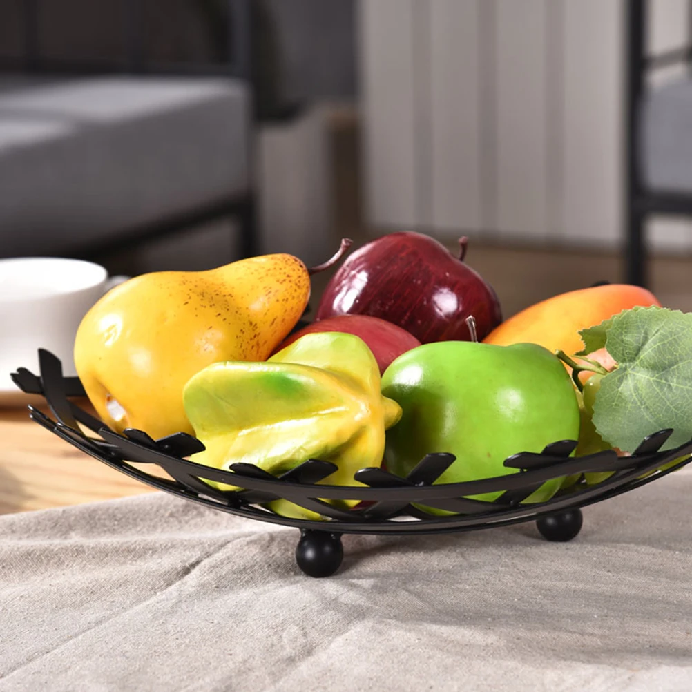 

Iron Wire Fruit Basket European Style Storage Dish Holder For Kitchen Living Room Vegetable Rack Fruit Bowl Container