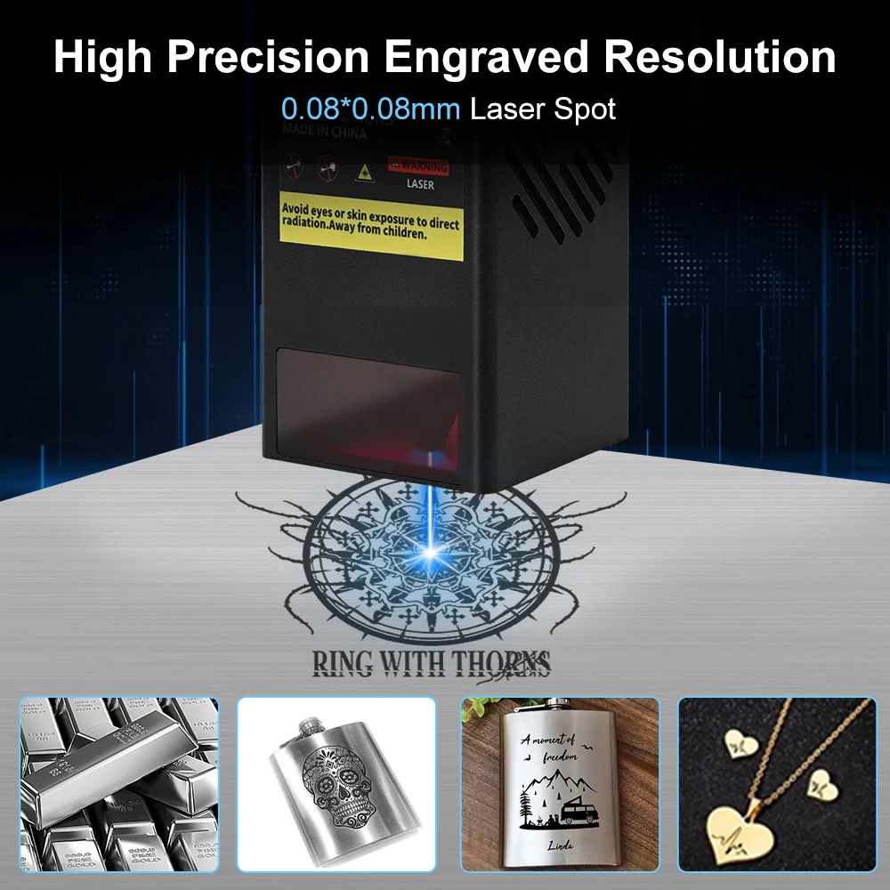 Two trees 20W Laser Module For TTS PRO Laser Engraver for DIY CNC Engraving Cutting 0.08mm High Precision