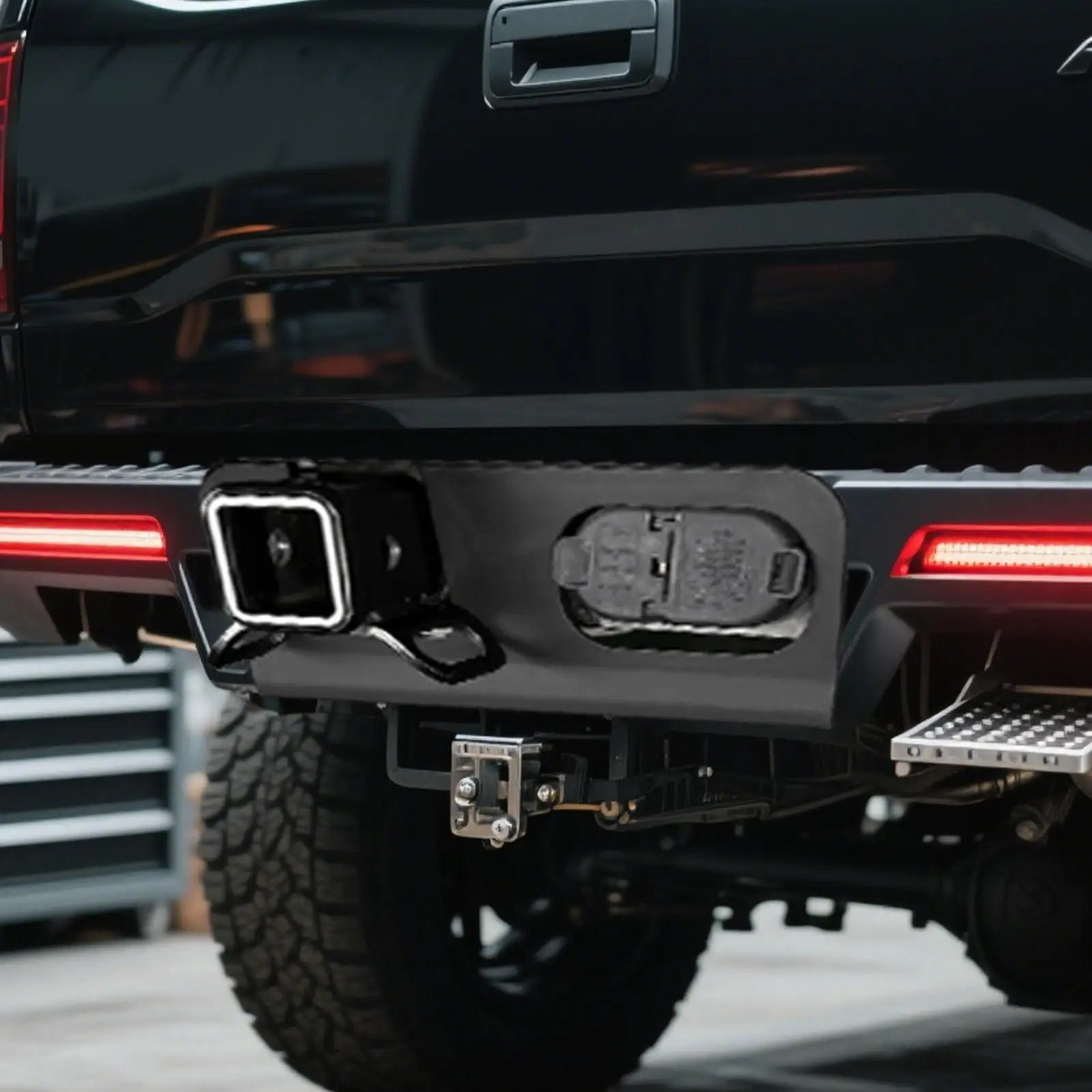 

For Ford Maverick Rear Bumper Cover Plate Connector Hitch Bumper Protector Matte Finish Plate For Exterior Styling Cargo