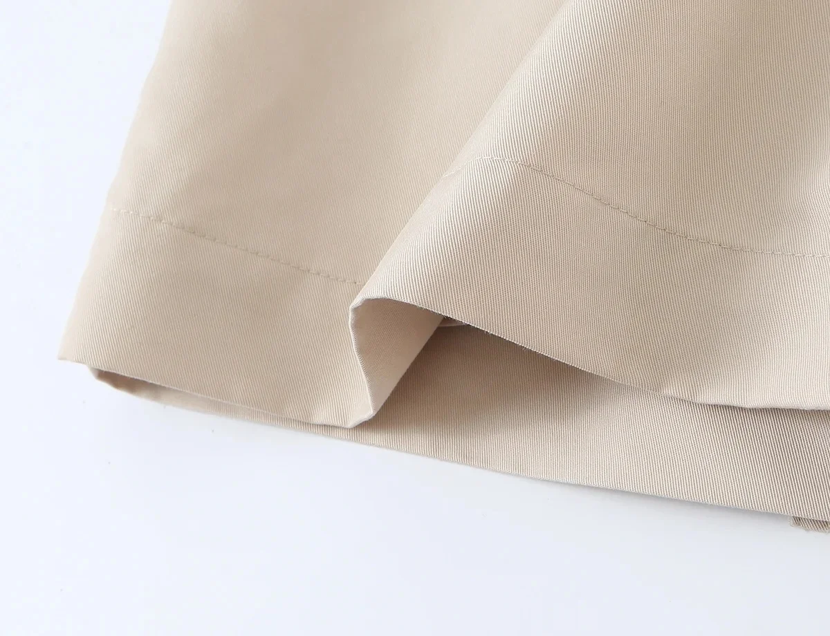 KONDALA Damen Lässige Trendige Bluse Doppelreihig mit Gürtel V-Ausschnitt Taschen-Tanktop Neue Mode 2026 Sommer Frühherbst Lässige Weste – Detail 8