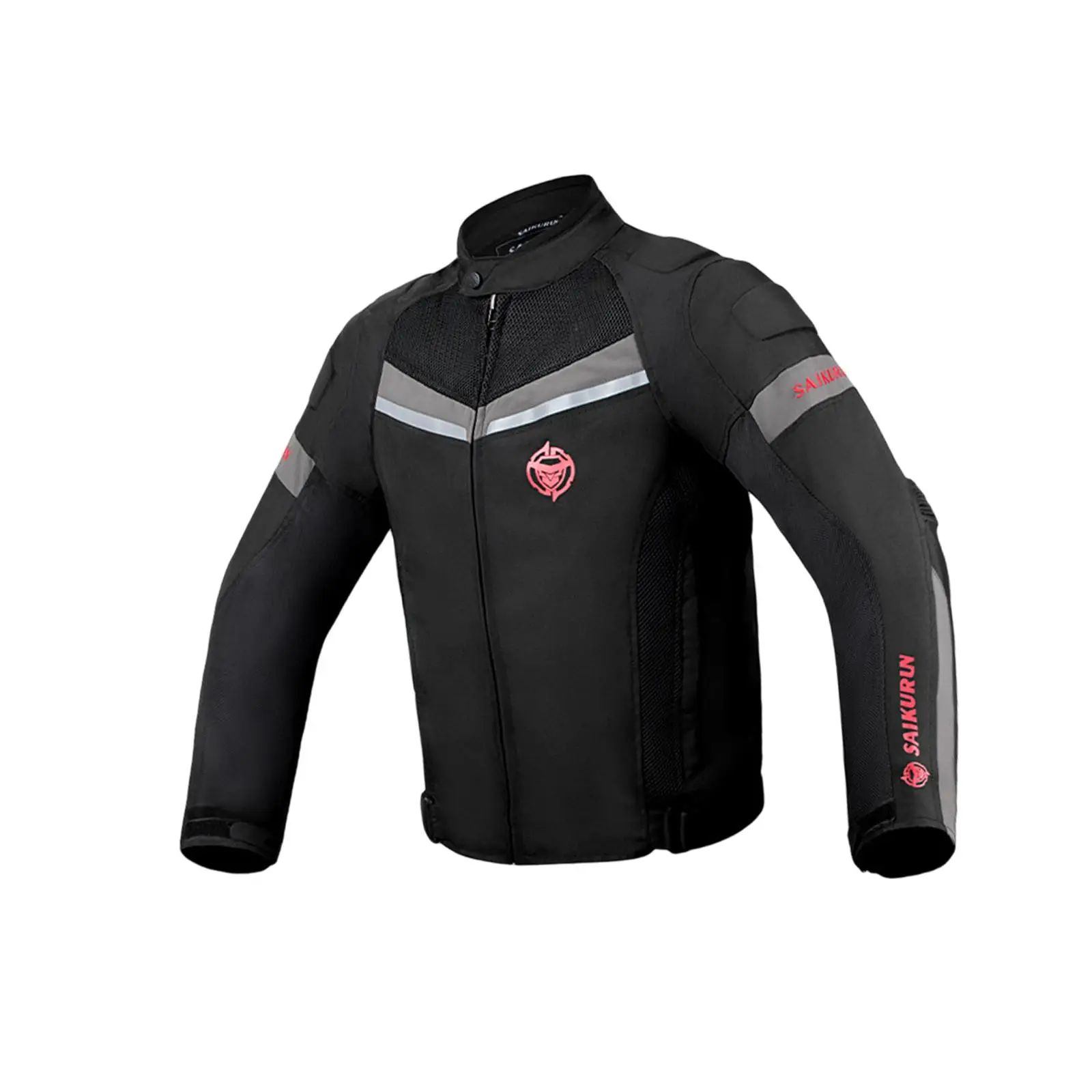 Summer Motorcycle Jacket with Pads Breathable for Motorbike Riding Reflective at Night Race Protection Motorbike Jacket