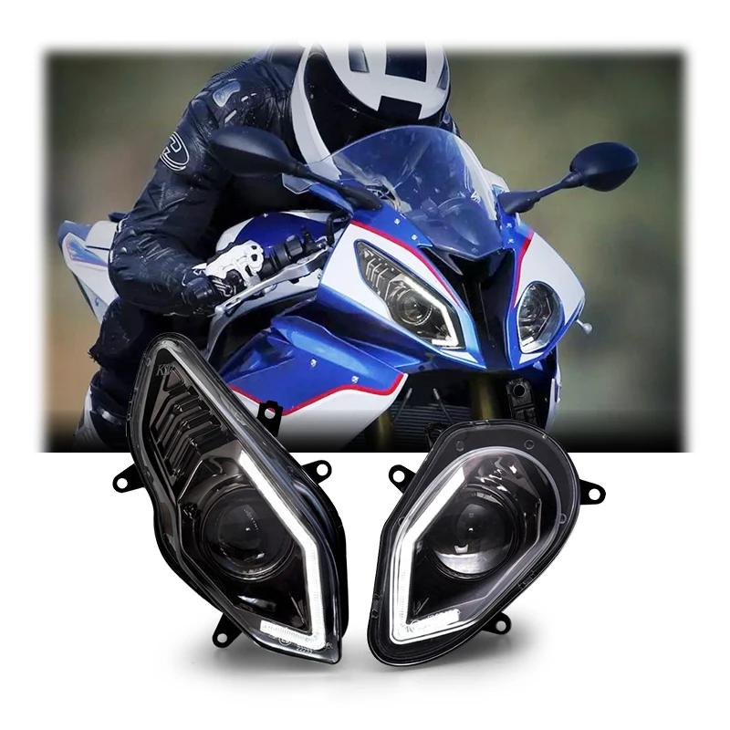 For B-M-W S1000RR 2015-2018 88W Motorcycle Light 12V E-mark Approved Full LED Headlight For Motorcycle