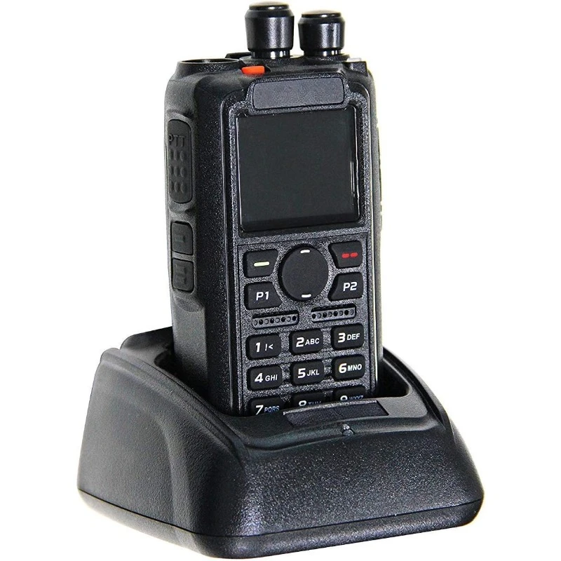 DMR-6X2 DMR & Analog Dual Band Two-Way Radio (USB-C Battery) – 7W VHF/UHF (136-174MHz & 400-480MHz), Encryption