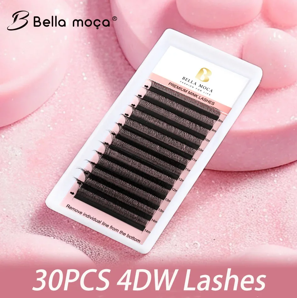 

30PCS 4D-W Shape Lashes 4DW Lashes 4D W Shaped Eyelashes Extension Brazilian Cilia Natural False Eyelashes Shipping From Brazil