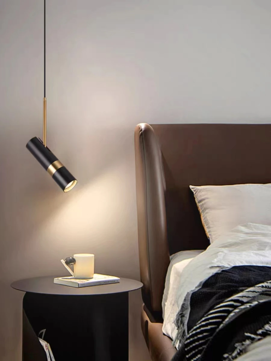 Nordic Led Verstelbare Hoek Hanger Bedhead Lezen Lange Lijn Kroonluchter Licht Restaurant Achtergrond Muur Badkamer Spotlight