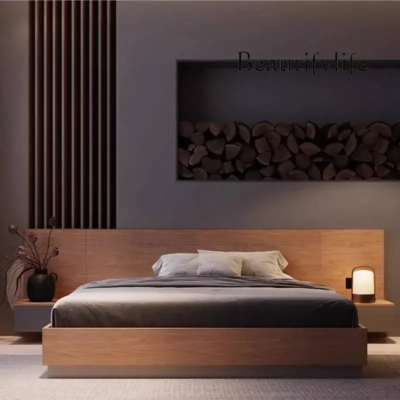 

Z Уникальная европейская двуспальная кровать на платформе, элегантная красивая роскошная кровать из цельного дерева, современная мебель для спальни Camas Queen Size, домашняя мебель