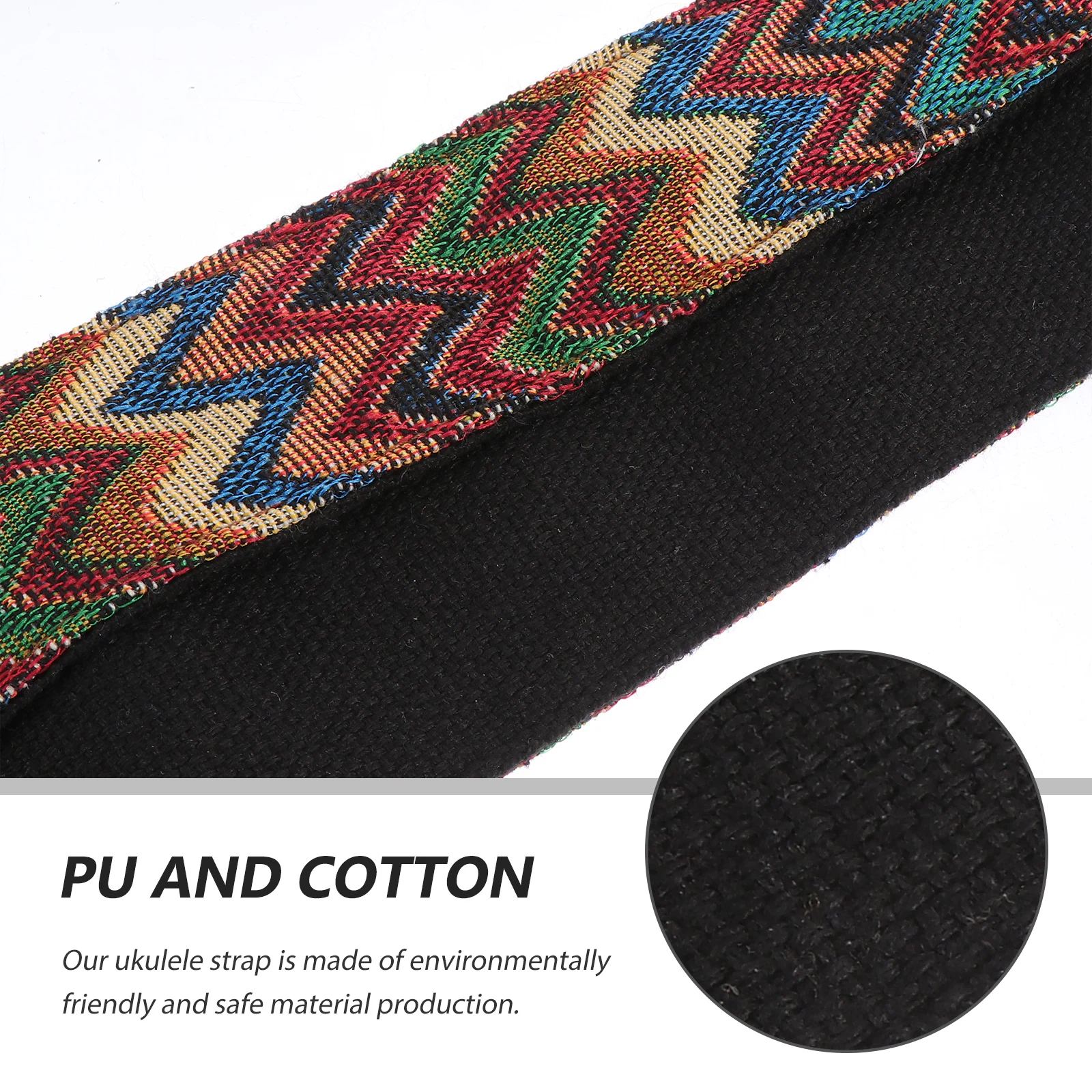 

1pc Premium Electric Guitar Strap Durable Adjustable Ukulele Belt Portable Bass Strap Dirt Resistant Water Washable Flexible