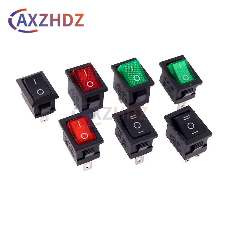 

10PCS Switch ON-OFF KCD1 15*21mm 2/3/4/6Pin Ship Type Switch 6A 250V 10A 125V 15X21 Rocker Switch Power Switch