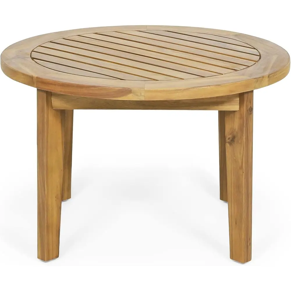 

Круглый уличный кофейный стол Solano из акации, выполненный в стиле тика