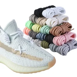 New 2025 Round Shoelaces Polyester Solid Classic for Sports Boot Shoeslace Sneaker Shoe Laces Strings 20colors 1 Pair