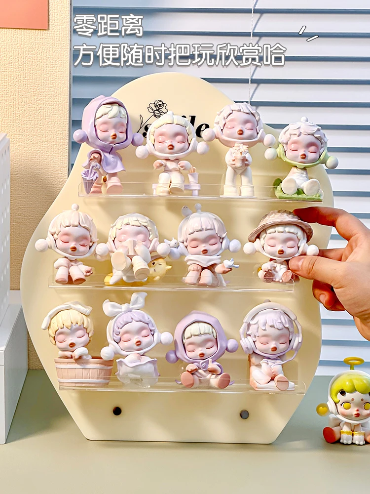 Acrylic Blind Box Storage Display Rack Multi-Layer Display Stand for Action Figures Hand-made Display Cabinet Mystery Box Shelf