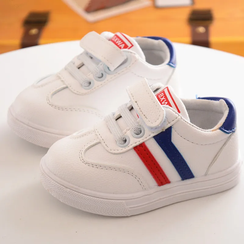 2022  Korean Version of Small White Shoes Baby Casual Shoes Toddler Children\'s Skate Shoes  Boys Shoes  for Women Sneakers