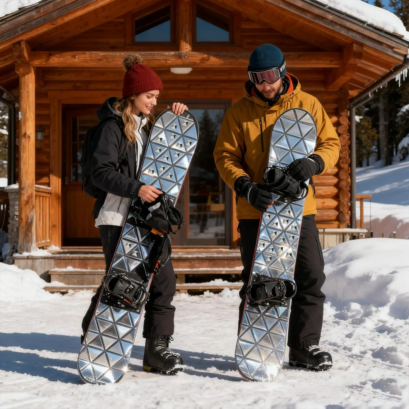 18 Pieces Set Snowboard Stomp Pad Anti-skid Sticker DIYs Snowboard Sticker Anti Skidding Ski Snowboard Grip Pad Resistance