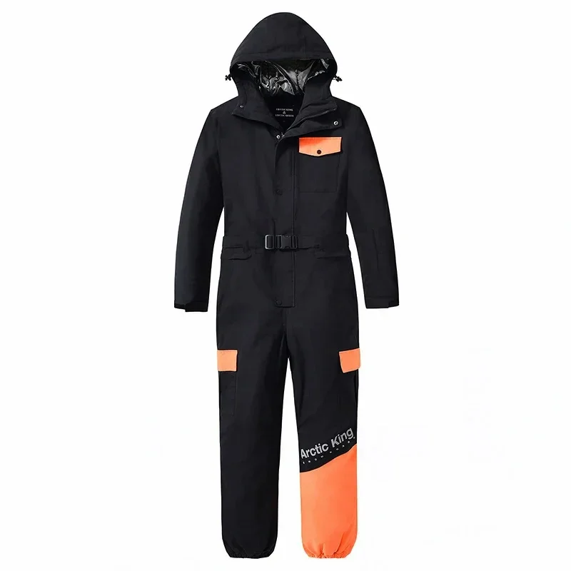 Winter Women Jumpsuit Ski Suit Warm Skiing Suit Set Outdoor Snowboard Jacket Ski Overalls Suit Waterproof Hooded Ski Set S-XXL