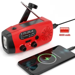 Exquisite Radio Outdoor Manual Power Generation Radio Emergency Weather Wireless Receiver Portable Mobile Solar Charging Tool