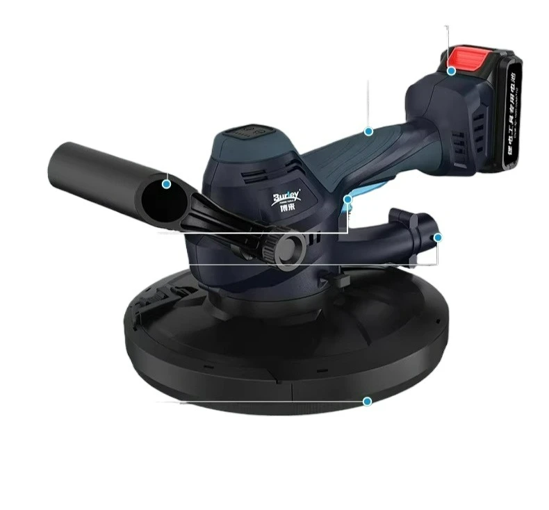 7505 Cordless Brushless Drywall Sander Lithium Battery Self Vacuum Dust Free Wall Grinding Tool