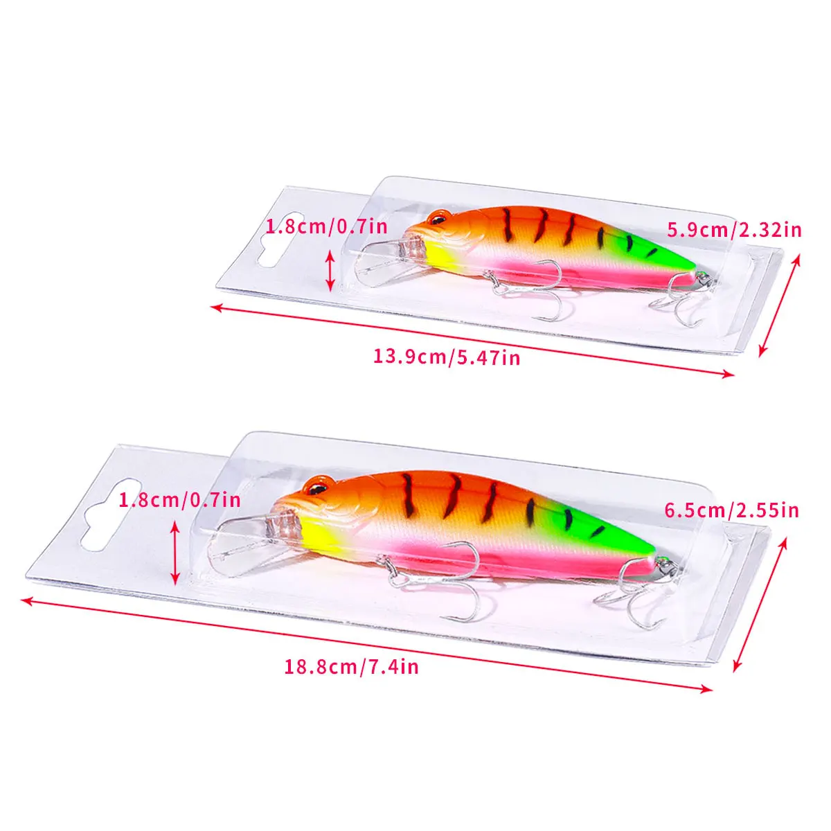 Señuelo Minnow Hundimiento Lento Mar Lanzamiento Largo - imagen 3