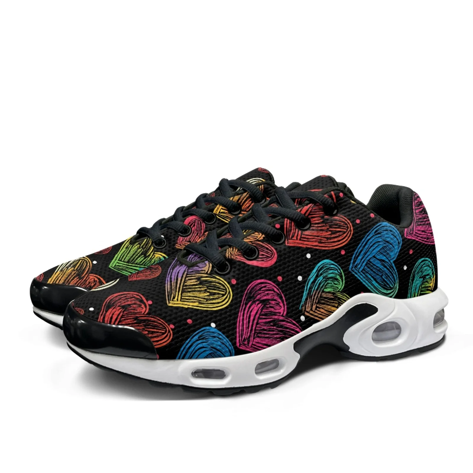 PENSTROLL カラフルなハート柄アスレチックシューズ - Air Cushion Jogger Shoes Men のレビューと価格