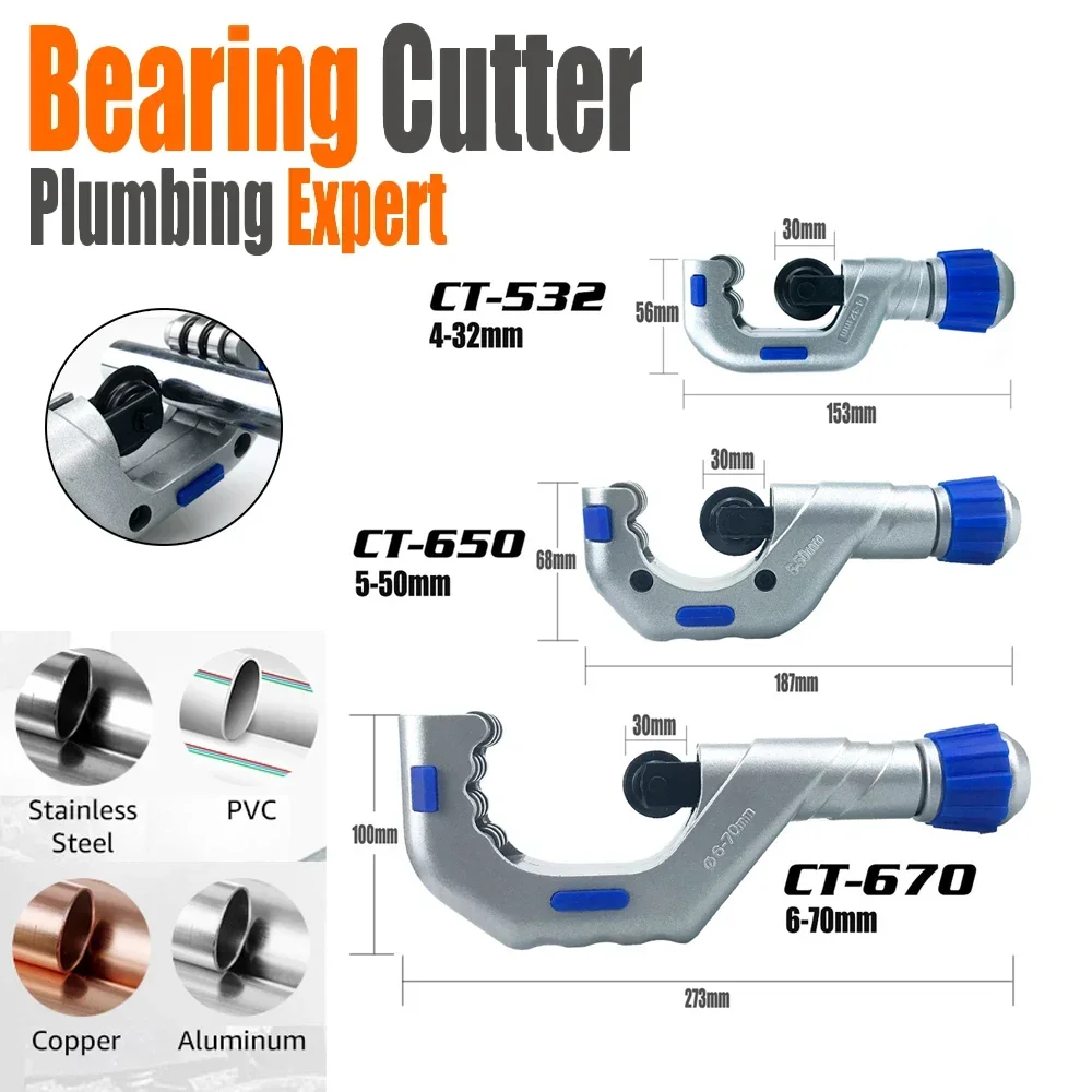 

Metal RollerTube Cutter Bearing Scissor Pipe Cutter Stainless Steel Tube Tool for Copper Aluminum Iron Metal Plumbing Cutter