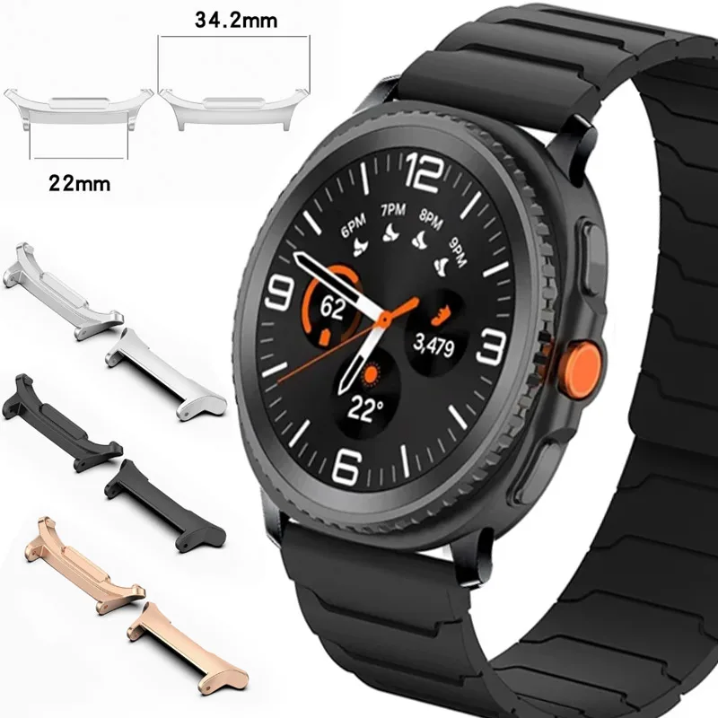 Armband 20 mm 22 mm Metallverbinder Edelstahl-Uhrenverbinder-Adapter für Samsung Watch 8/8 Classic 44 mm 46 mm 40 mm Armband