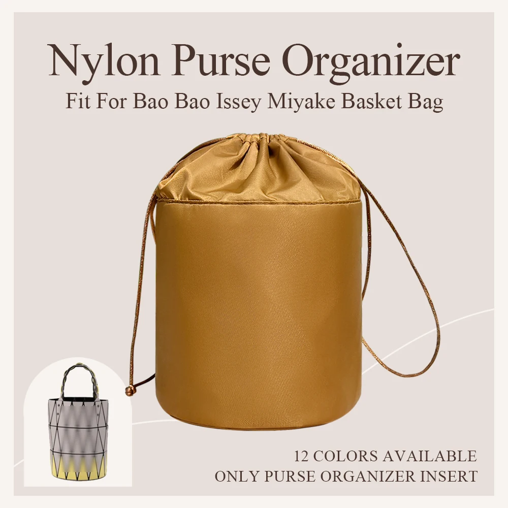 

Nylon Purse Organizer Insert Fit for Bao Bao Issey Miyake Basket Bag Inner Bag Cosmetics Inside Storage Bag Multiple Pockets Bag