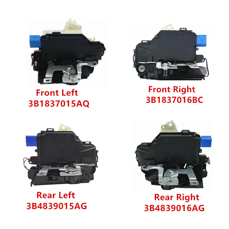 Siłownik zamka drzwi 3B 1837015 AQ 3B 1837016 BC Dla VW POLO SKODA Dla Superb FABIA ROOMSTER TRANSPORTER MK5 T5 SEAT IBIZA IV CORDOBA