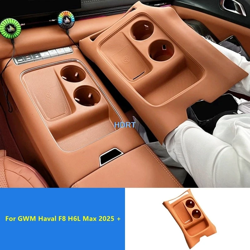 For GWM Haval F8 H6L Max 2025 + Car Styling Center Console Storage Box Water Cup Gear Shift Pad Organizer Tray Cover Accessories