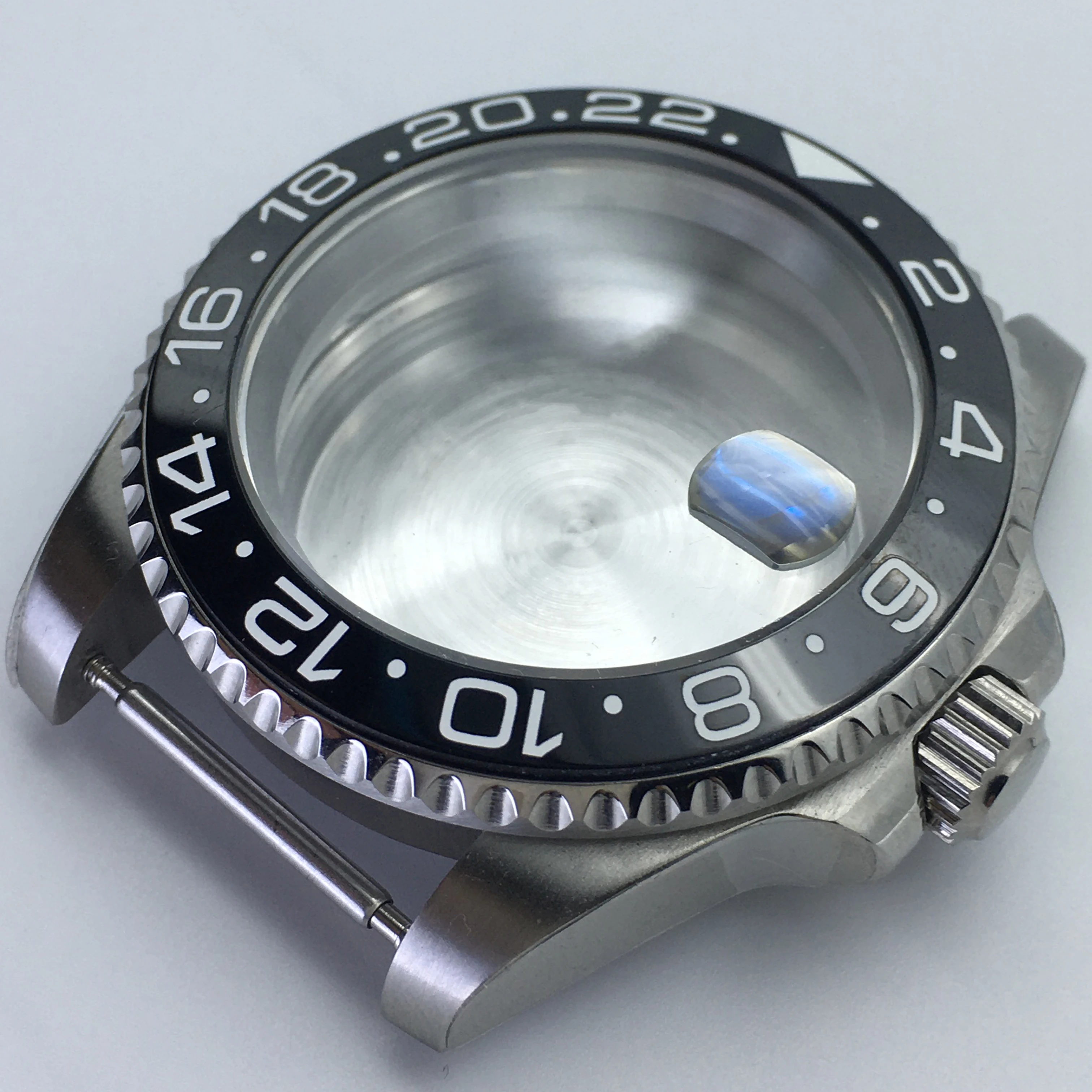 高品質滅菌時計ケースブレスレットサファイアガラスセラミック挿入リングセイコー-nh34nh35-nh36-nh38-御代田-8215-ムーブメント