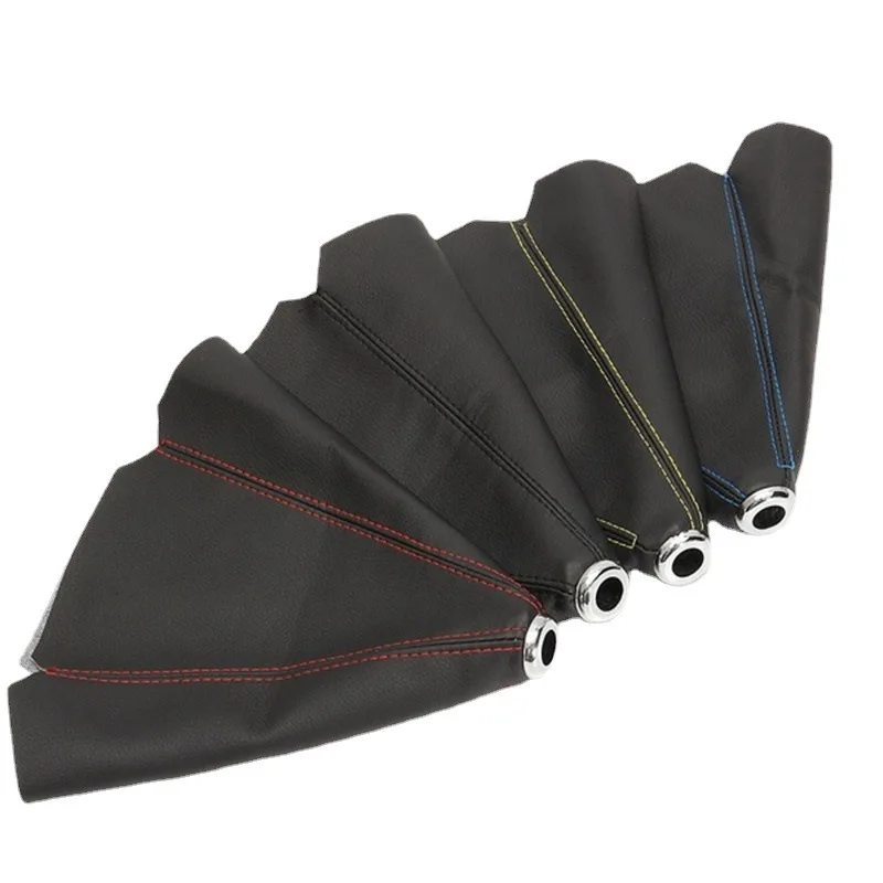 Multiple Styles 16mm Universal PU Leather Car Gear Shift Collars Auto Manual Stick Shifter Knob Boot Cover Gaiter Accessories