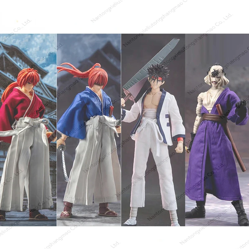 

Dasin/Great Toys/GT Rurouni Kenshin Himura Sagara Sanosuke Shishio Makoto SHF 1/12 16cm/6 Inch PVC Action Figure Model