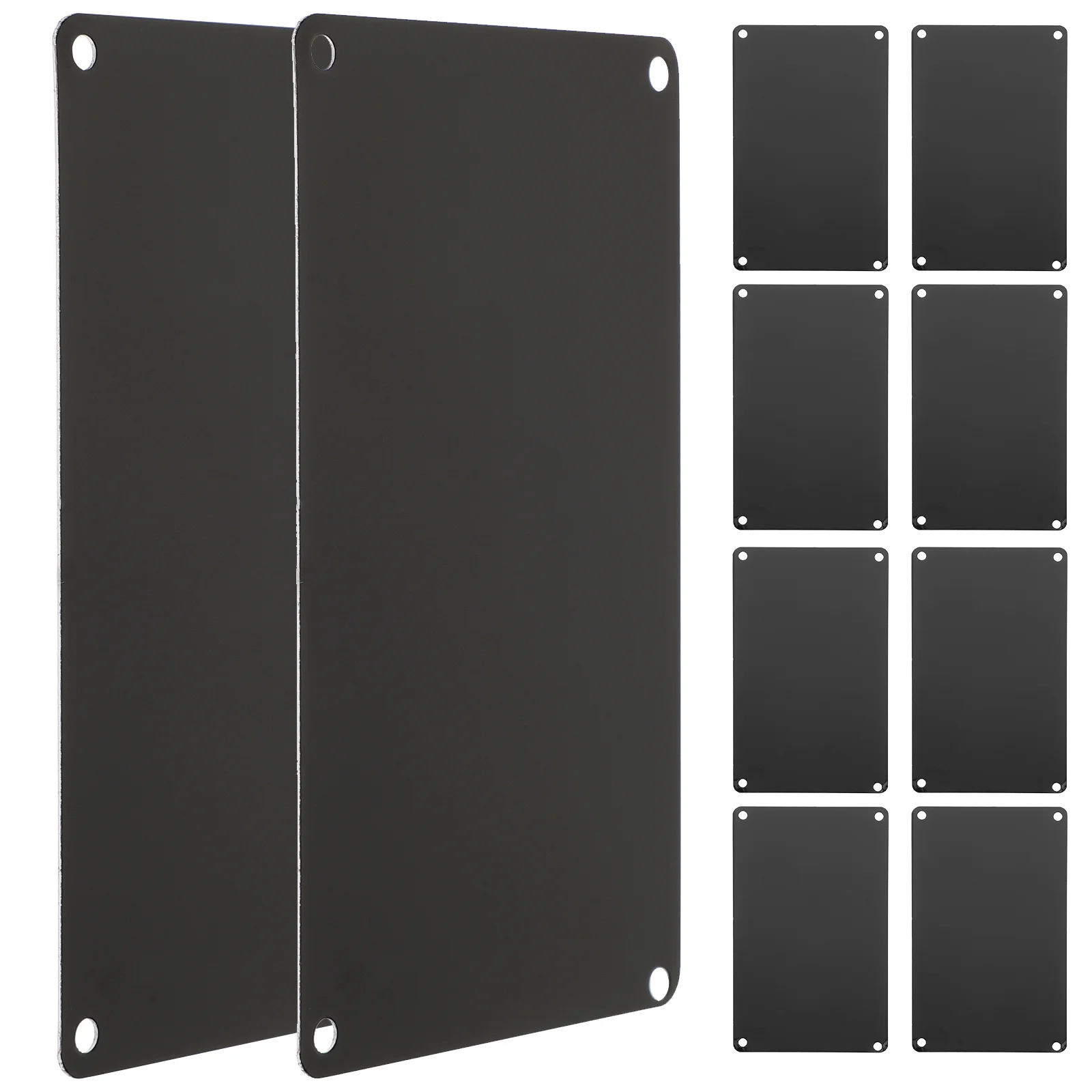 10 Pcs Engraved Sign Office Door Plate Printing DIY Name Mount Metal Aluminum Hotel