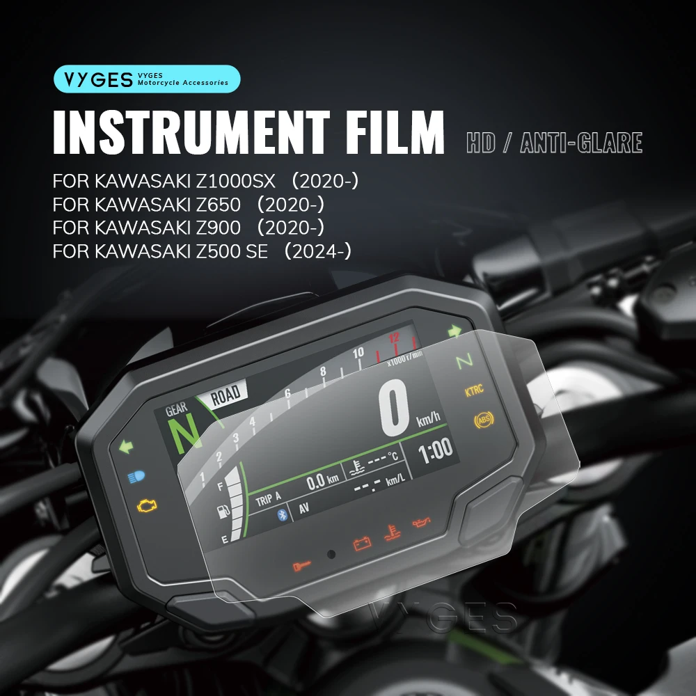 TFT Display Protection Film For Kawasaki Z1000SX Z650 Z900 Z500SE Z 1000 SX Z 650 900 2020- Screen Protector Instrument Film