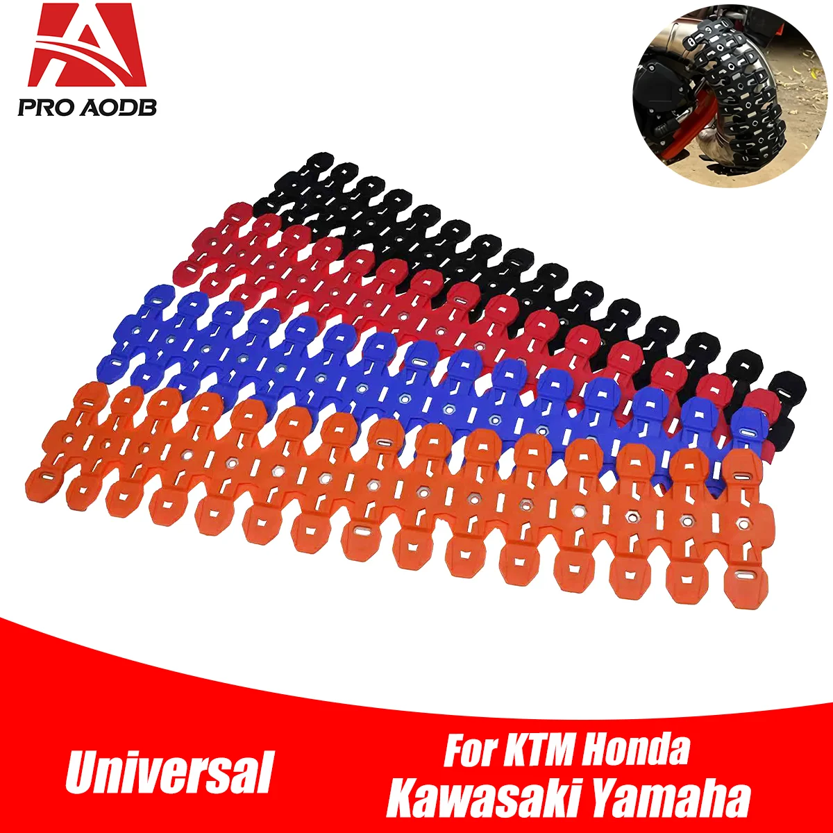 1PC 60CM Protection de tuyau d'échappement, Cache de silencieux, Bouclier thermique pour KTM SX XC XCW, Husqvarna TC TX TE TEI, Gas EC XC
