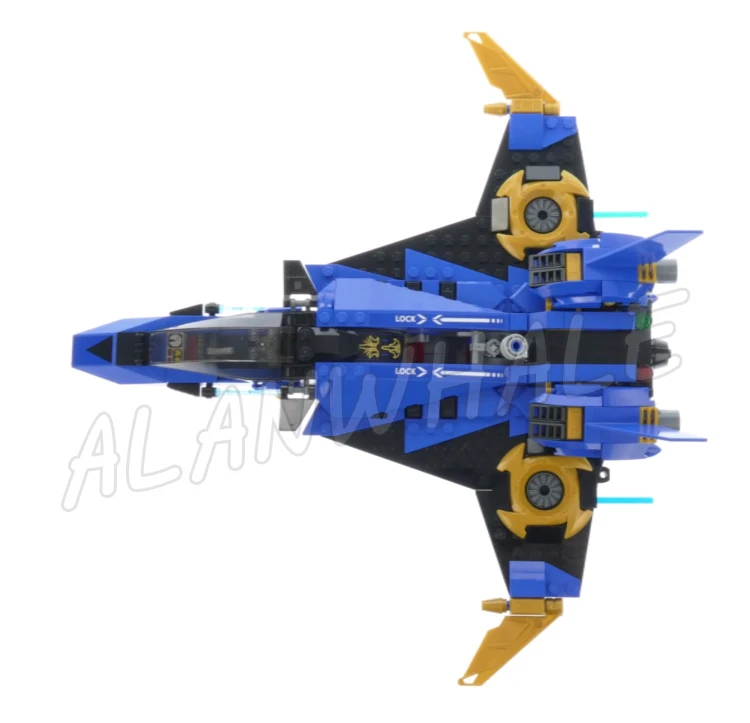 524pcs Shinobi Jay Storm Fighter Jet Flying Machine Snake 11162 Building Blocks Sets Bricks Compatible with Model