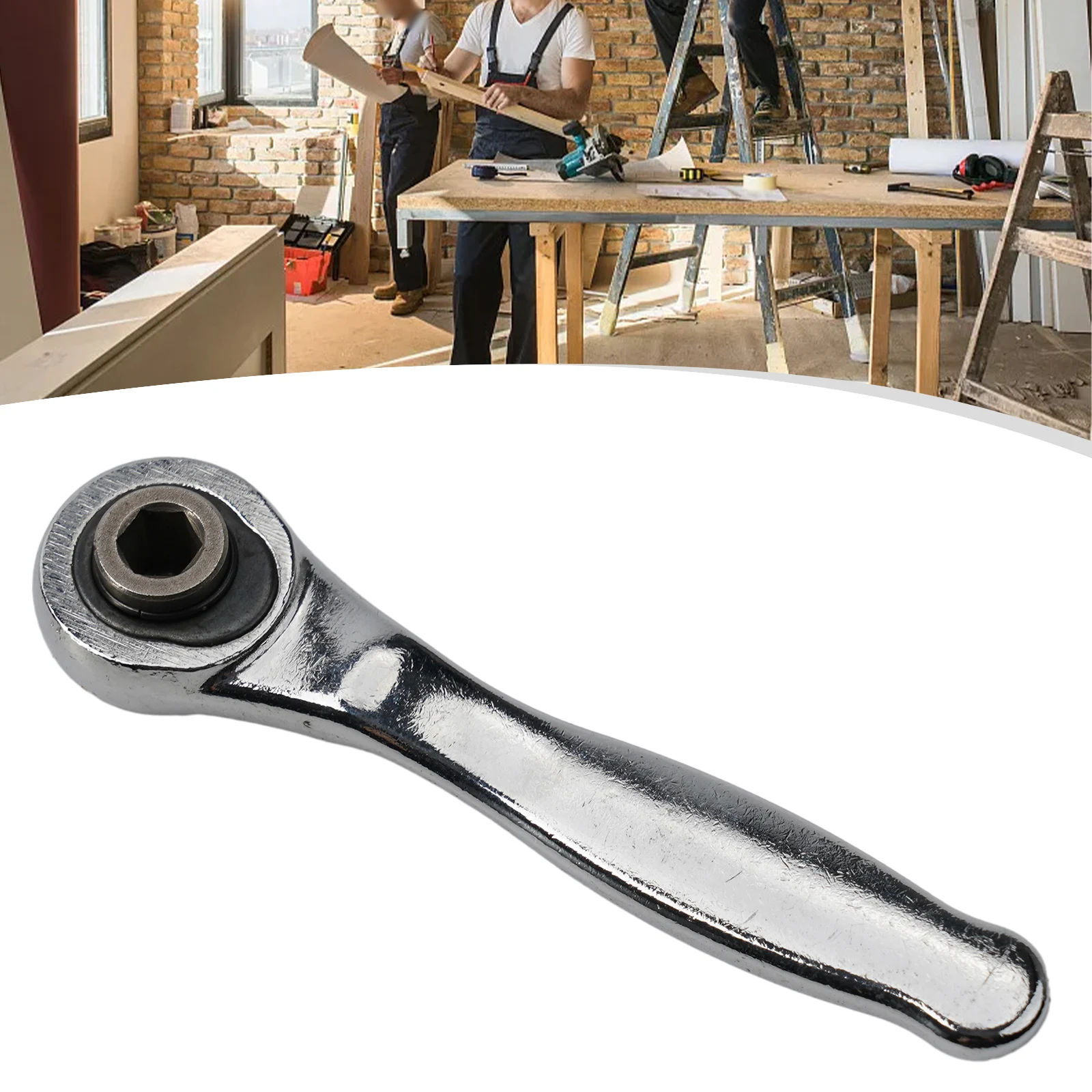 Wrench 72 Teeth Ratchet Adjustment Device Alloy Hand Tools Magnetic Screwdriver Handle Small Two-way 1/4\'\' Hex